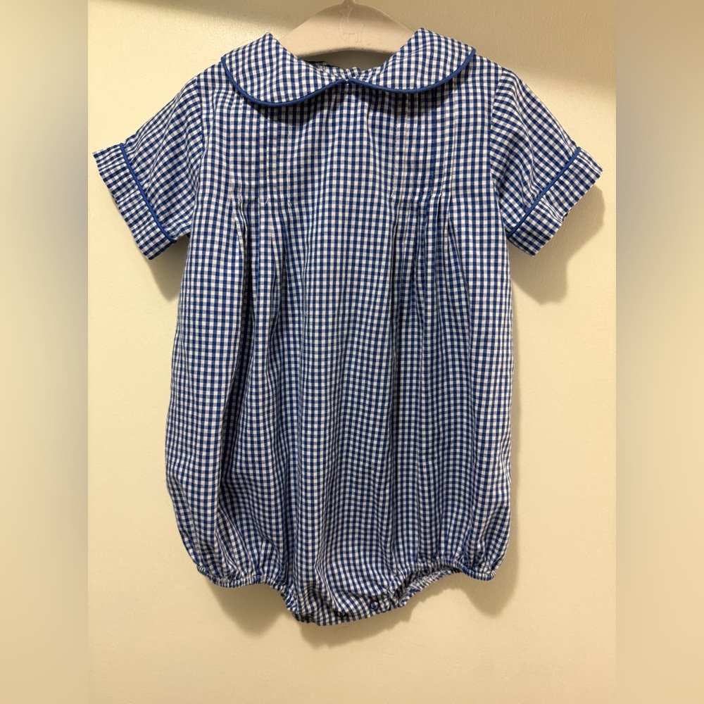 Blue Gingham Toddler Bubble